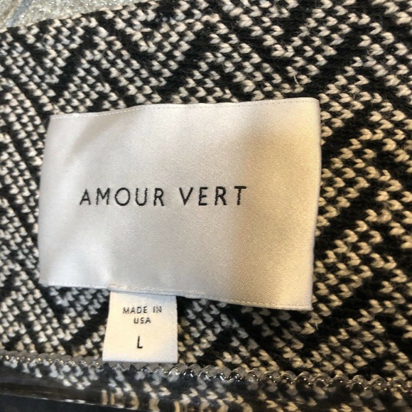 Amour Vert Jacqueline Herringbone Jacket Coat - Picture 4 of 8